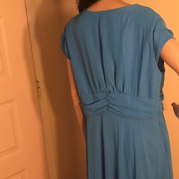 Sheer Light Blue Dress w/side zipper size XXL - Picture 4 of 9